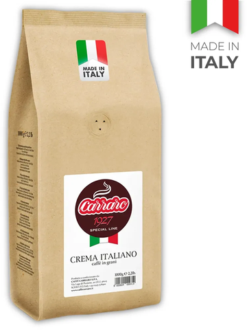 купить Кофе в зернах Carraro Crema Italiano, 1 кг (Карраро)