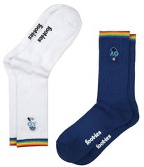 Теннисные носки Australian Open Pride Sneaker Socks 2P - white/navy