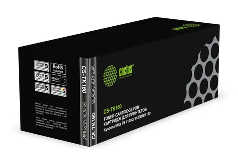 Картридж лазерный Cactus CS-TK160 TK-160 черный (2500стр.) для Kyocera Mita FS 1120D, 1120DN, 1120