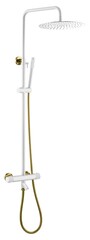 Boheme Стойка для душа c термостатом UNO White Gold