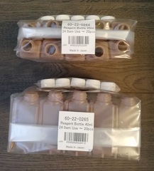 60-22-0264/60-22-0265 Бутылки для реагента 20 мл и 40 мл САПФИР (Reagent bottle 20 ml/40ml) 20 шт/уп - Hirose Electronic System Co., Ltd, Япония