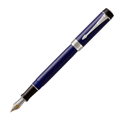 Ручка перьевая Parker Duofold, Blue/Black CT, F (1947983)