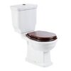 BelBagno BB115SCW-ORO Сиденье деревянное, цвет Орех (Noce), Soft close металлическое крепление, петли Золото