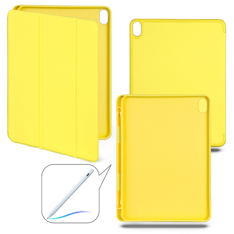 Чехол книжка-подставка Smart Case Pensil со слотом для стилуса для iPad Air 4 (10,9”) - 2020 (Желтый / Yellow)