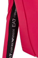 Женская теннисная толстовка EA7 Woman Jersey Sweatshirt - pink peacock