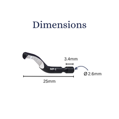Лезвие для фаскоснимателя d.2,6мм MP-1 HSS Multi-Cutting CP GRATEX 21010