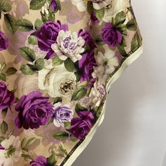 Мерный лоскут 2,17 м шерсть розы на бежевом фоне 3063