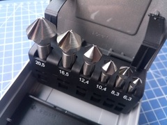 Набор зенковок 90° 6,3-20,5мм DIN335C 3z HSSE-Co5 6шт Bucovice(CzTool) 791806