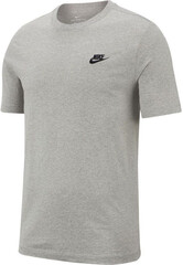 Футболка теннисная Nike NSW Club Tee M - dark grey heather/black