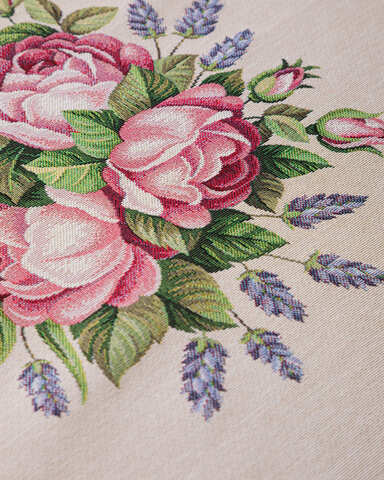 Скатерть 140х240см Mix&Match Home Розовое утро бежевая