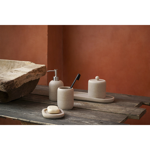 Банка для хранения 430мл Bergenson Bjorn Bath Loup бежевая