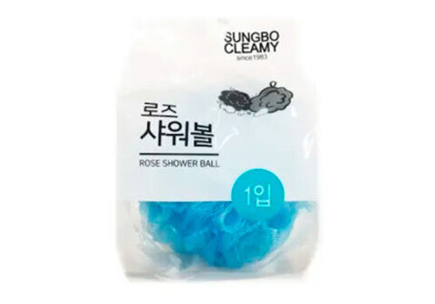 Мочалка-розочка из полиэтиленовой сетки "Rose Shower Ball" SC