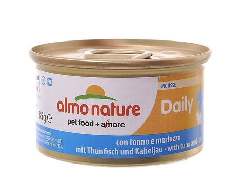 Консервы (банка) Almo Nature Daily Menu mousse Tuna and Cod