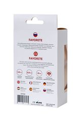 Красный силиконовый анальный фаллоимитатор Favorite - 13 см. - 