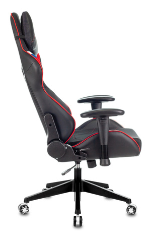 Кресло игровое Zombie VIKING 4 AERO белый/синий/красный искусст.кожа/ткань с подголов. крестовина пластик Бюрократ