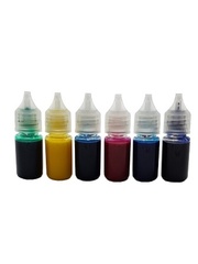 Набор красителей для эпоксидной смолы светопропускаемые 6 шт по 10 мл