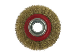 45-2-615 Щетка-крацовка дисковая, усиленная, переходные кольца d=25,22,19,15,12 мм - 2 шт, d=150мм (РемоКолор)