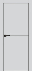 Дверь PX-19 черная кромка с 4-х ст. / Цвет Агат / Двери PROFILO PORTE