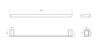 Cezares STYLUS-TH-60-BORO STYLUS-TH-60-BORO Полотенцедержатель 60 см, исполнение брашированное золото