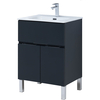 Aquanet 277547 Тумба Алвита new 60 напольная 1 ящ., 2 дв. цв.антрацит (277547)