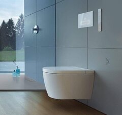 Duravit SensoWash® Starck 612000000000000 Сиденье для унитаза с функцией биде, Duravit, SensoWash® Starck, ширина, мм-378, глубина, мм-574, тип шарниров-с плавным опусканием, материал сиденья-дюропласт, цвет-белый глянцевый фото