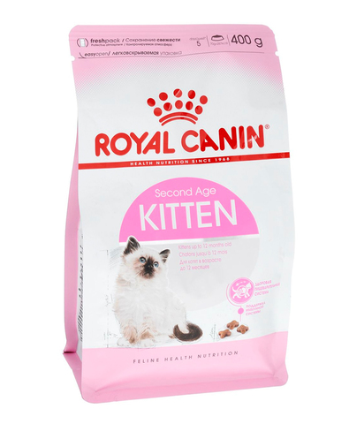 Royal Canin Kitten сухой корм для котят от 4 до 12 месяцев и беременных кошек 400 г