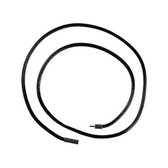 "Zlatka" Шнур кожаный с замком LCC-01 45 см d 2.5 мм 1 шт №01 черный