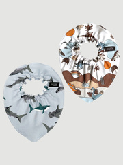 Сет из 2х нагрудников Mjölk Mini Акулы/Dinoworld