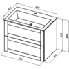 Aquanet 323183 Тумба с раковиной Терра 80 цв.белый матовый (323183)