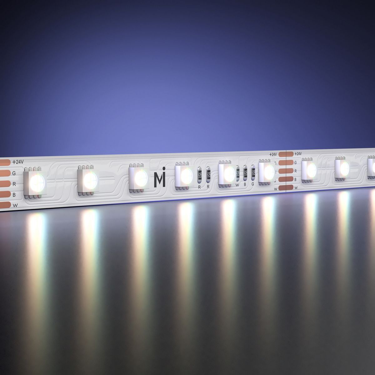 Светодиодная лента Maytoni 19,2W/m 60LED/m 5050SMD дневной белый + RGB 5M 201135