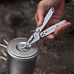 Мультитул Leatherman Sidekick + карабин, 14 функций, чёрный нейлоновый чехол (831439) | Multitool-Leatherman.Ru