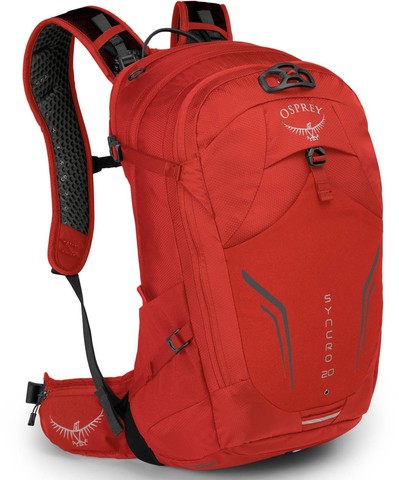 Картинка рюкзак велосипедный Osprey Syncro 20 Firebelly Red - 1