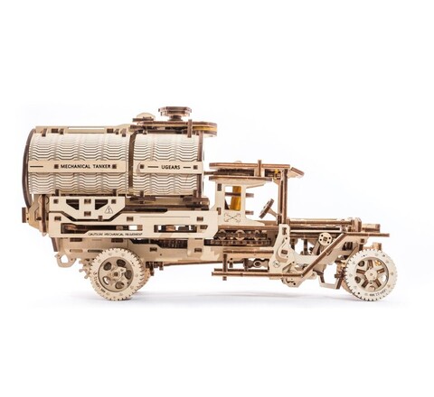 Автоцистерна (Ugears) - Деревянный конструктор, сборная механическая модель, 3D пазл