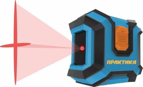 Нивелир лазерный линейный ПРАКТИКА НЛ-2Л, горизонтальная и вертикальная линии, видимость до 10 м (артикул 649-424)