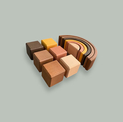 Набор радуга + 6 кубиков