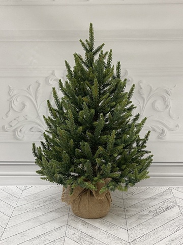 Ель TreeDeLuxe Королевская 100% литая 60см в мешочке зеленая