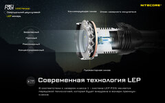 Фонарь лазерный Nitecore P35i 3000 lm