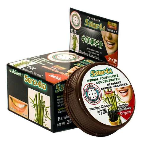 Зубная паста 5Star4a Herbal concentrated toothpaste bamboo charcoal