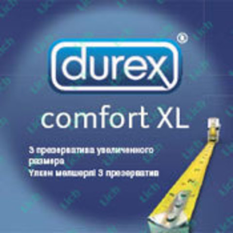 Презервативы большого размера DUREX  COMFORT XL, 3 шт.