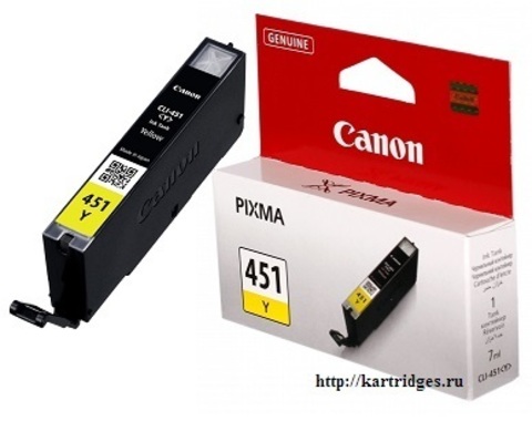Картридж Canon CLI-451 Y / 6526B001