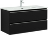 Aquanet 329593 Тумба Вега 100 2 ящ. цв.черный (329593)