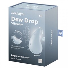 Клиторальный мини-вибратор Satisfyer Dew Drop голубой