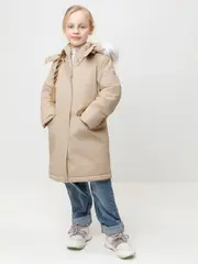 пальто  для девочки  ВК 38107/9 ГР