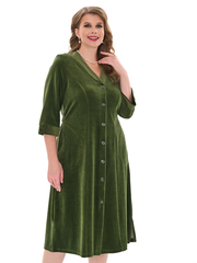 4067 Халат на пуговицах