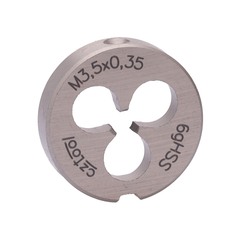 Плашка М 3,5х0,35 DINEN22568 HSS 6g 20х5мм Bucovice(CzTool) 240036