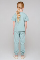 фуфайка  для девочки  КР 301912/голубой прибой