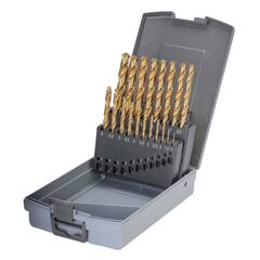 Набор сверл по металлу 1-10мм 19шт DIN338 HSS-G TiN 118° (пл. кейс) Ruko 250214TRO