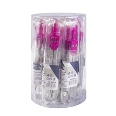 
          Циркуль Alingar, металлический 115 мм, грифель, пластиковый футляр, розовый