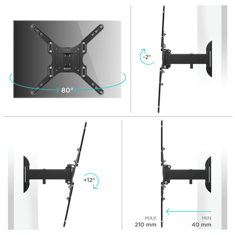 Кронштейн для телевизора Onkron M2 черный 26