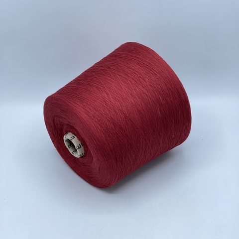 Бобинная пряжа,Cotton combed, 1693м. 100%Хлопок, Гранат(8051), 39116